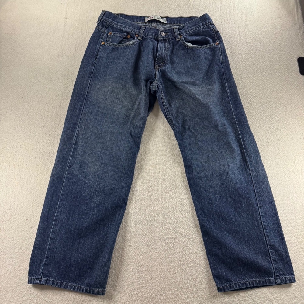 Levi's 550 Relaxed Jeans Boys 16 Husky Blue W34 L28 Cotton Denim Rugged Everyday